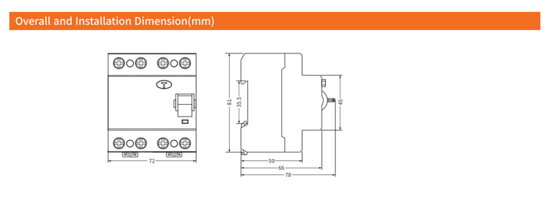 EKL1-63B 10kA Type B EV RCCB