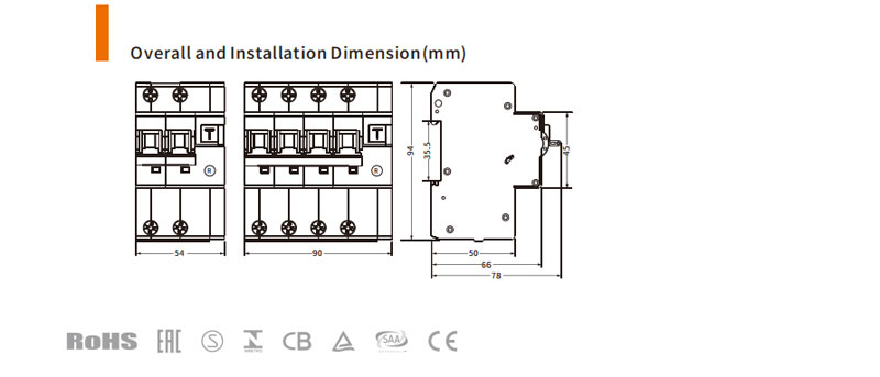 EKL5-63 Type A RCBO