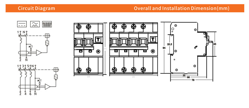 EKL5-63A 10kA Type A EV RCBO