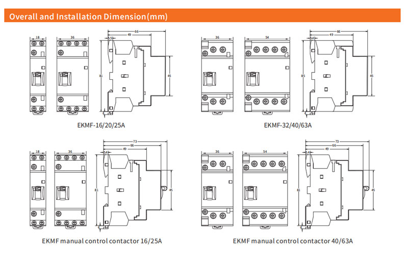 EKMF EV Charging Ac contactor